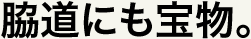 脇道にも宝物。