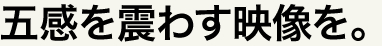 五感を震わす映像を。